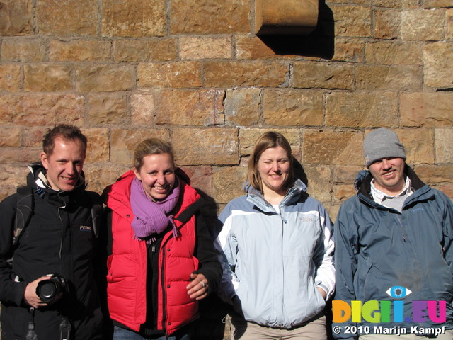 SX13540 Pepijn, Lauren, Elizabeth and Michael at Castle Coch